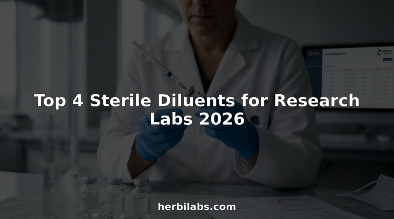 Lab technician preparing sterile diluent solution