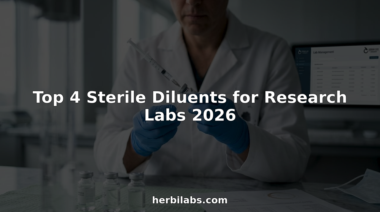 Top 4 Sterile Diluents for Research Labs 2026